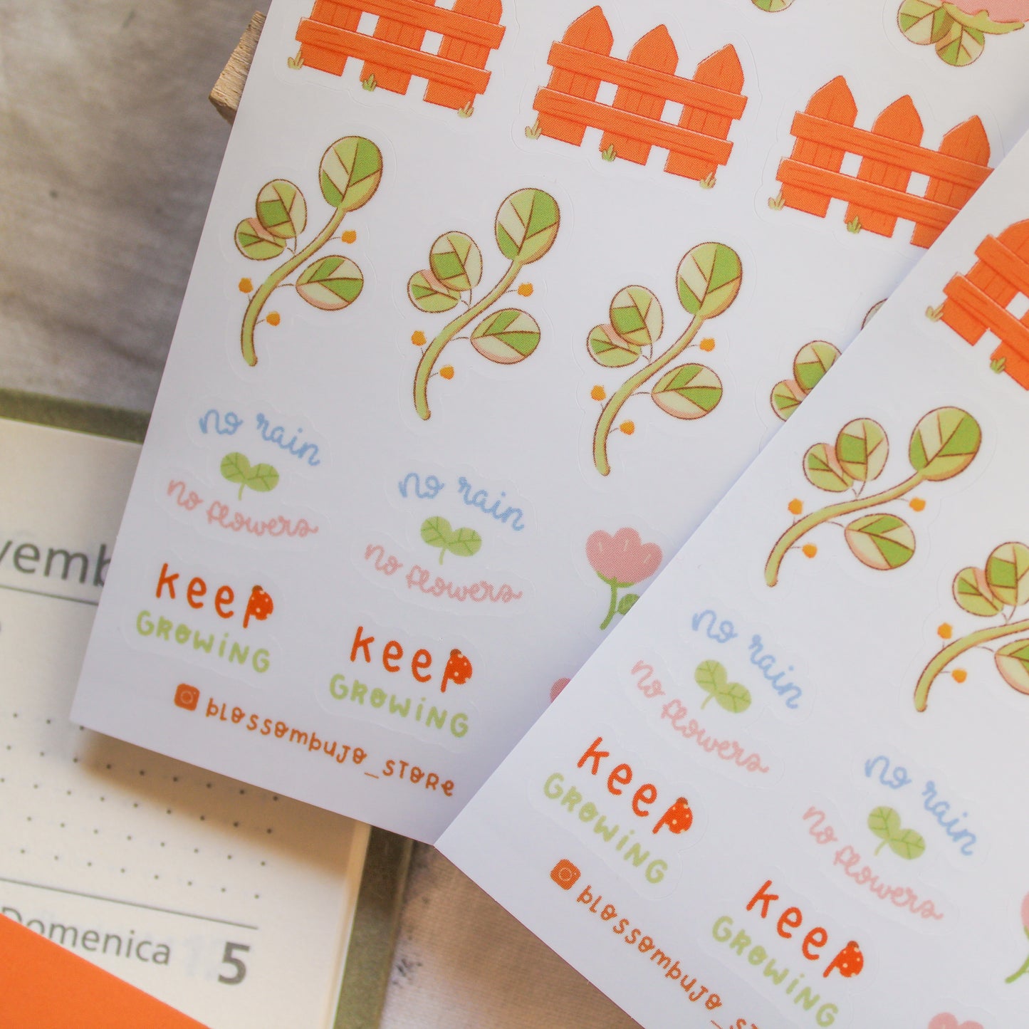 Stickersheet Vinyl - Spring Garden Icons