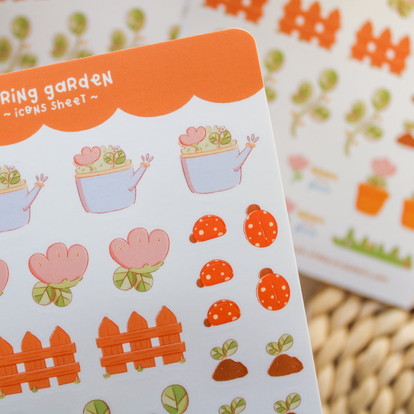 Stickersheet Vinyl - Spring Garden Icons
