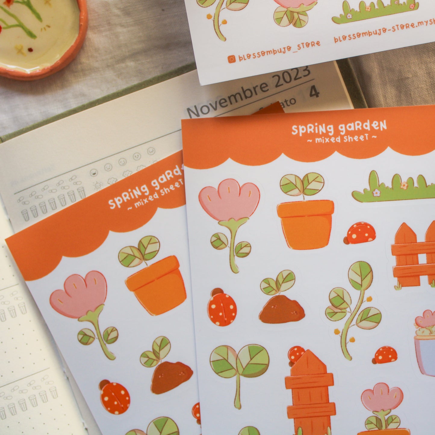 Stickersheet Vinyl - Spring Garden Mixed