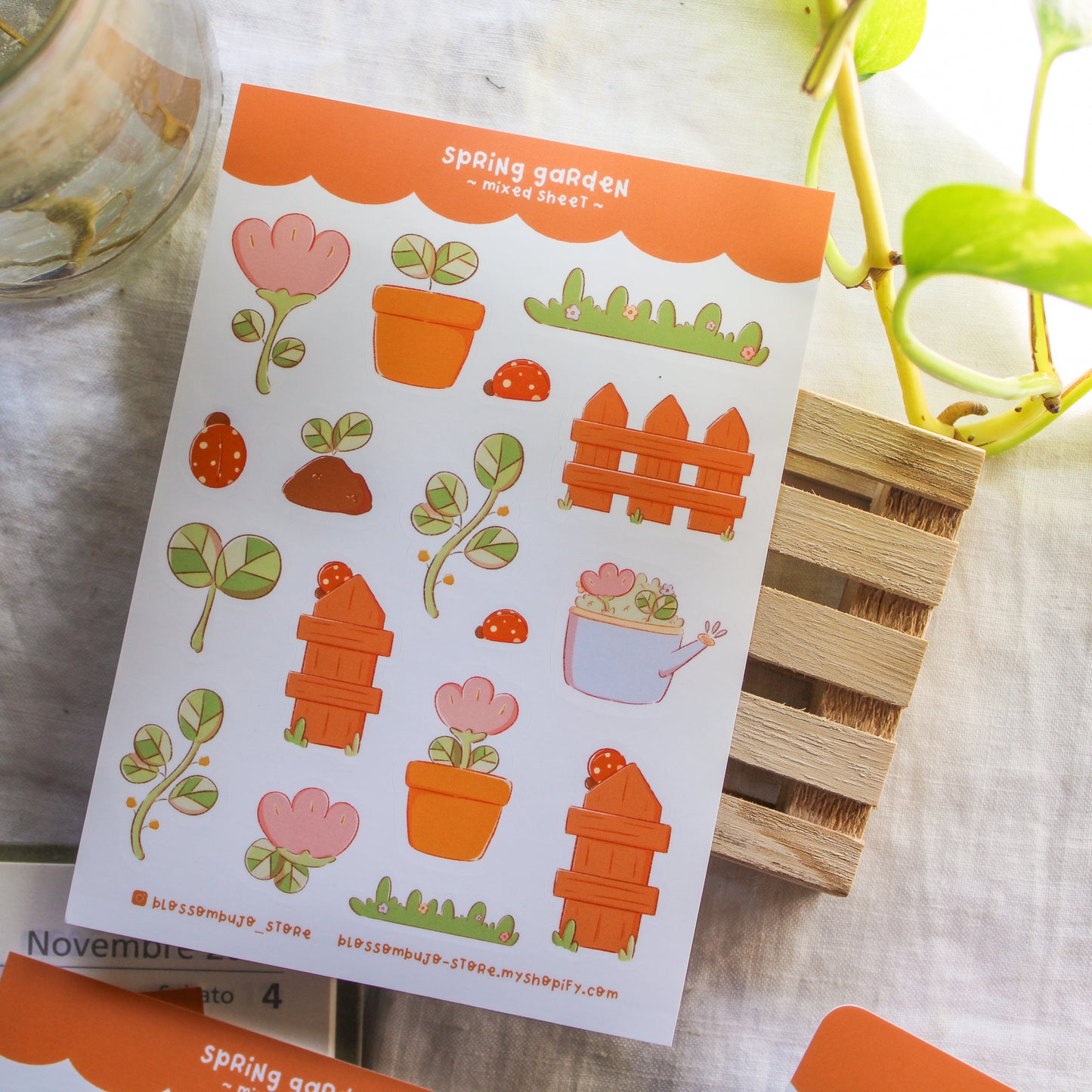 Stickersheet Vinyl - Spring Garden Mixed