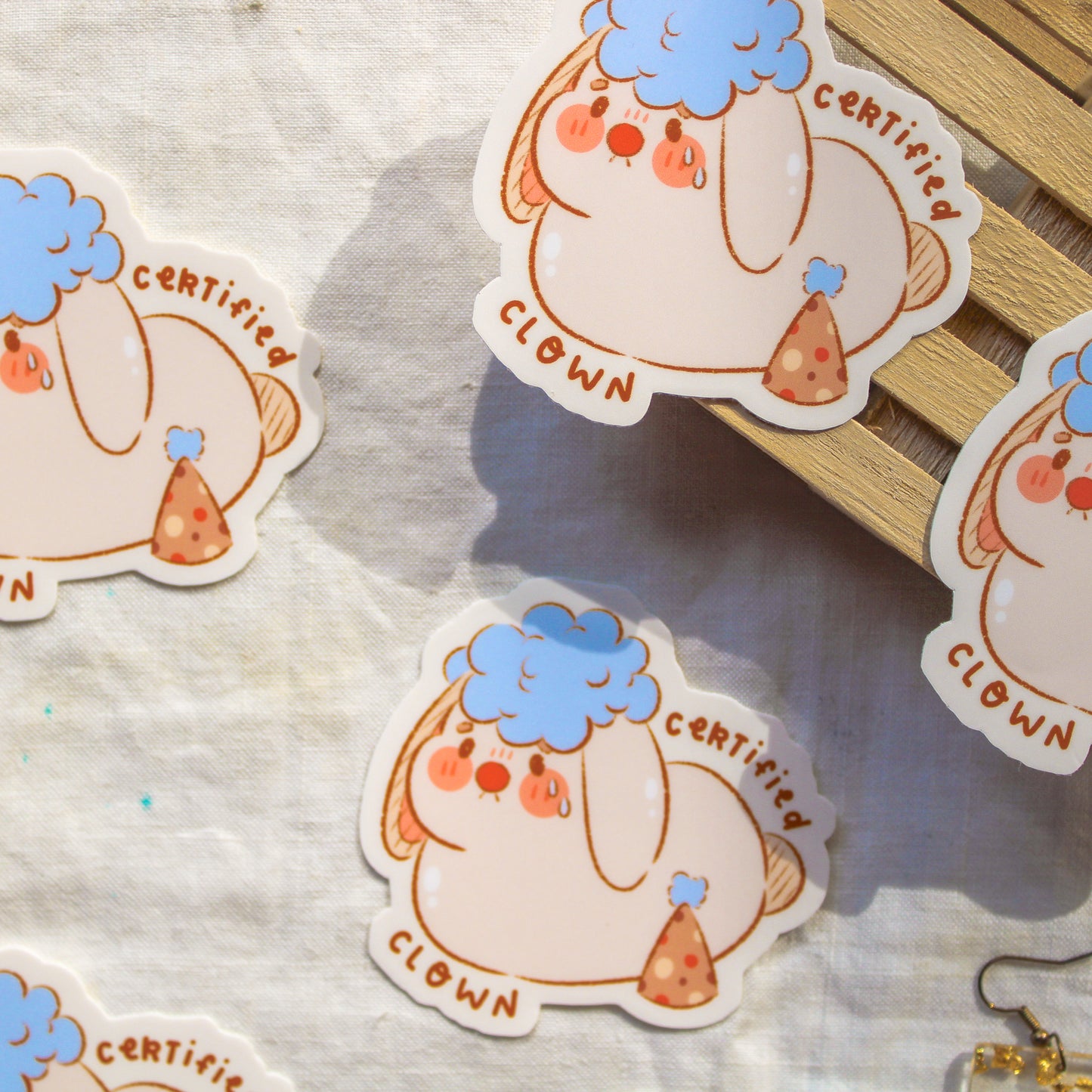 Sticker Flake Vinyl - Silly Bunny