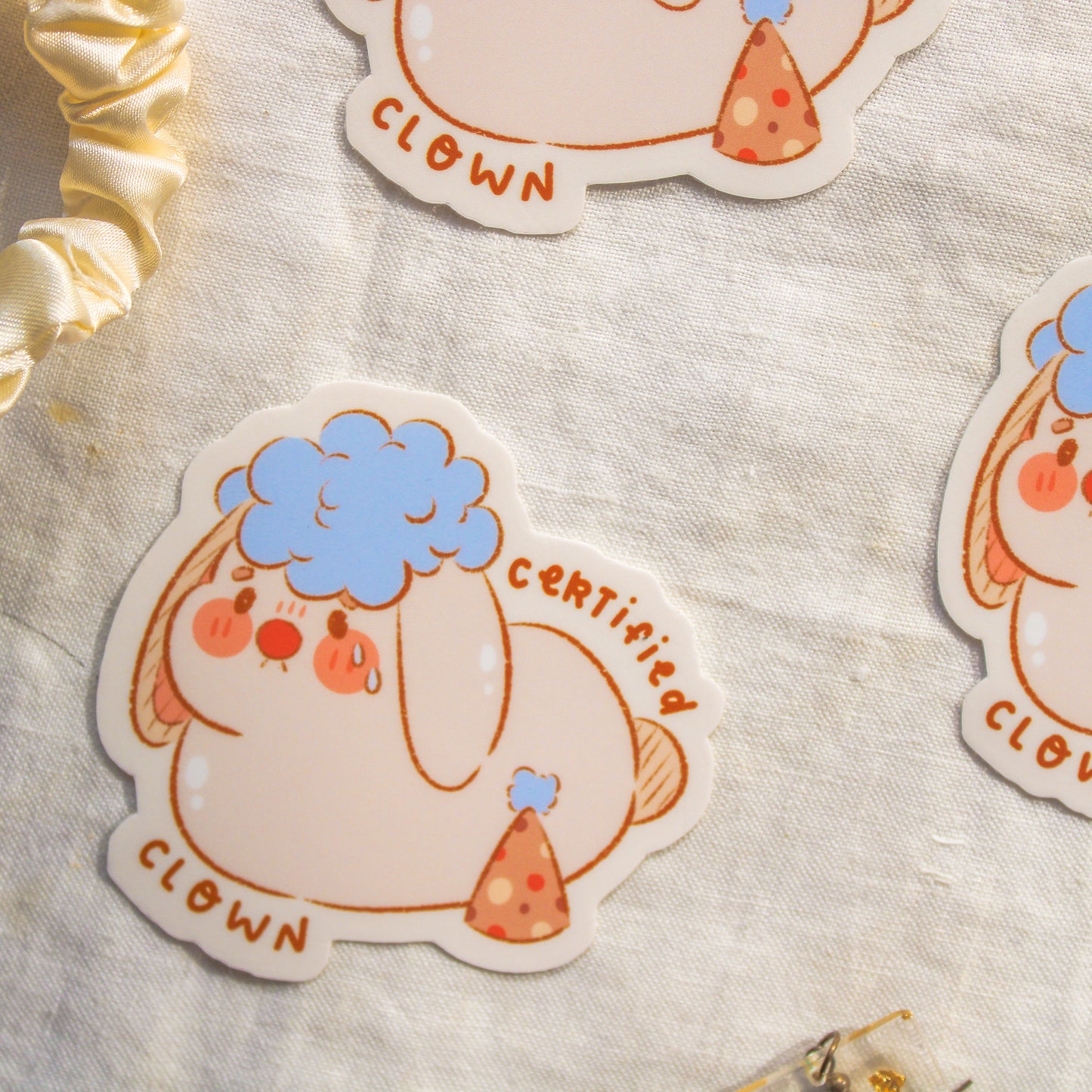 Sticker Flake Vinyl - Silly Bunny