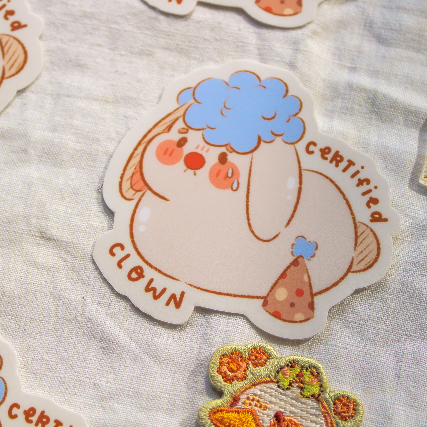 Sticker Flake Vinyl - Silly Bunny