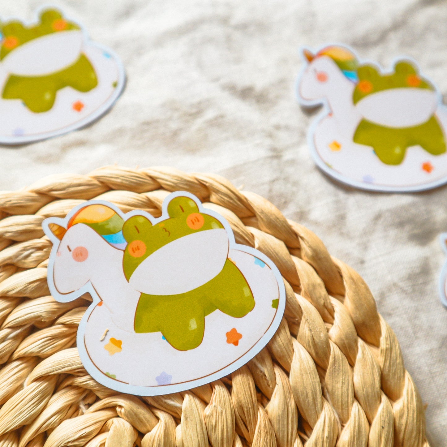 Sticker Flake Glossy - Unicorn Froggo