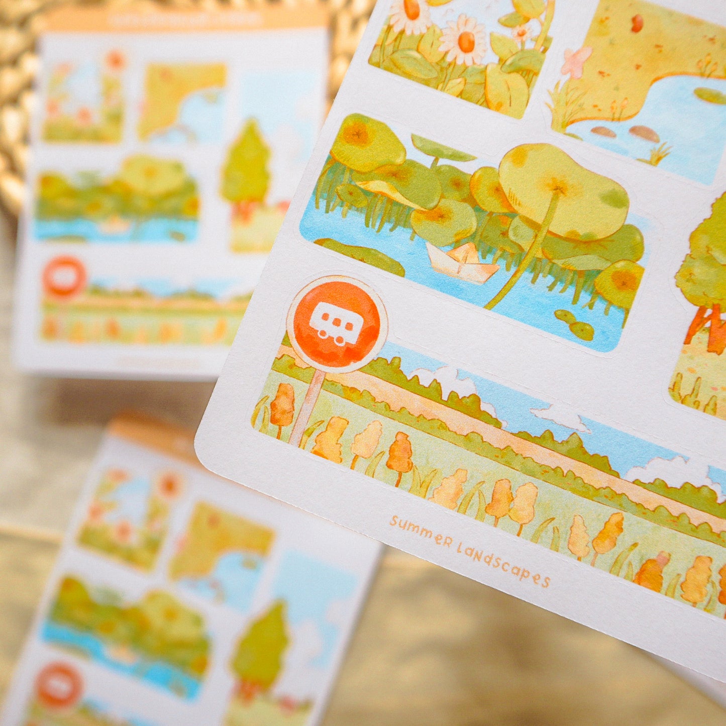 Stickersheet - Summer Landscapes