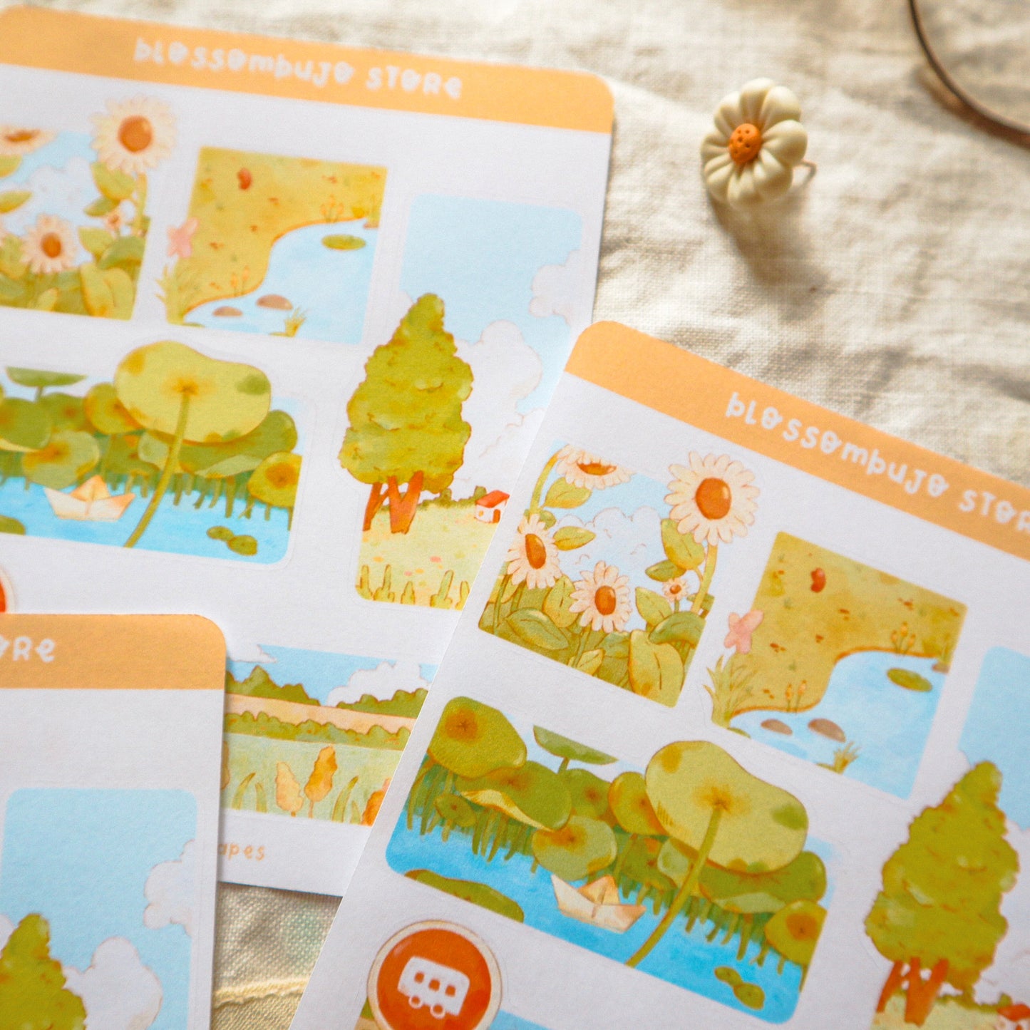 Stickersheet - Summer Landscapes