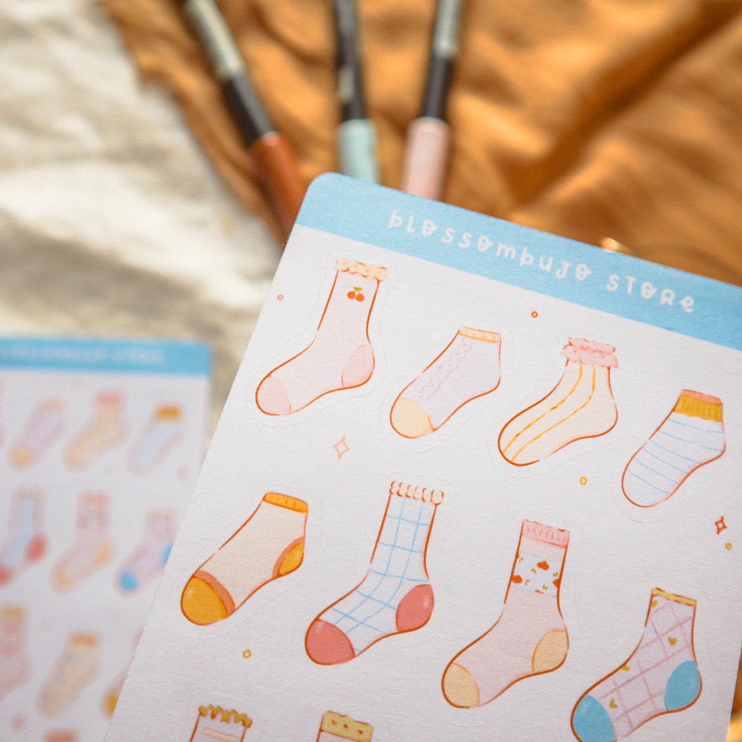 Stickersheet - Kawaii Socks