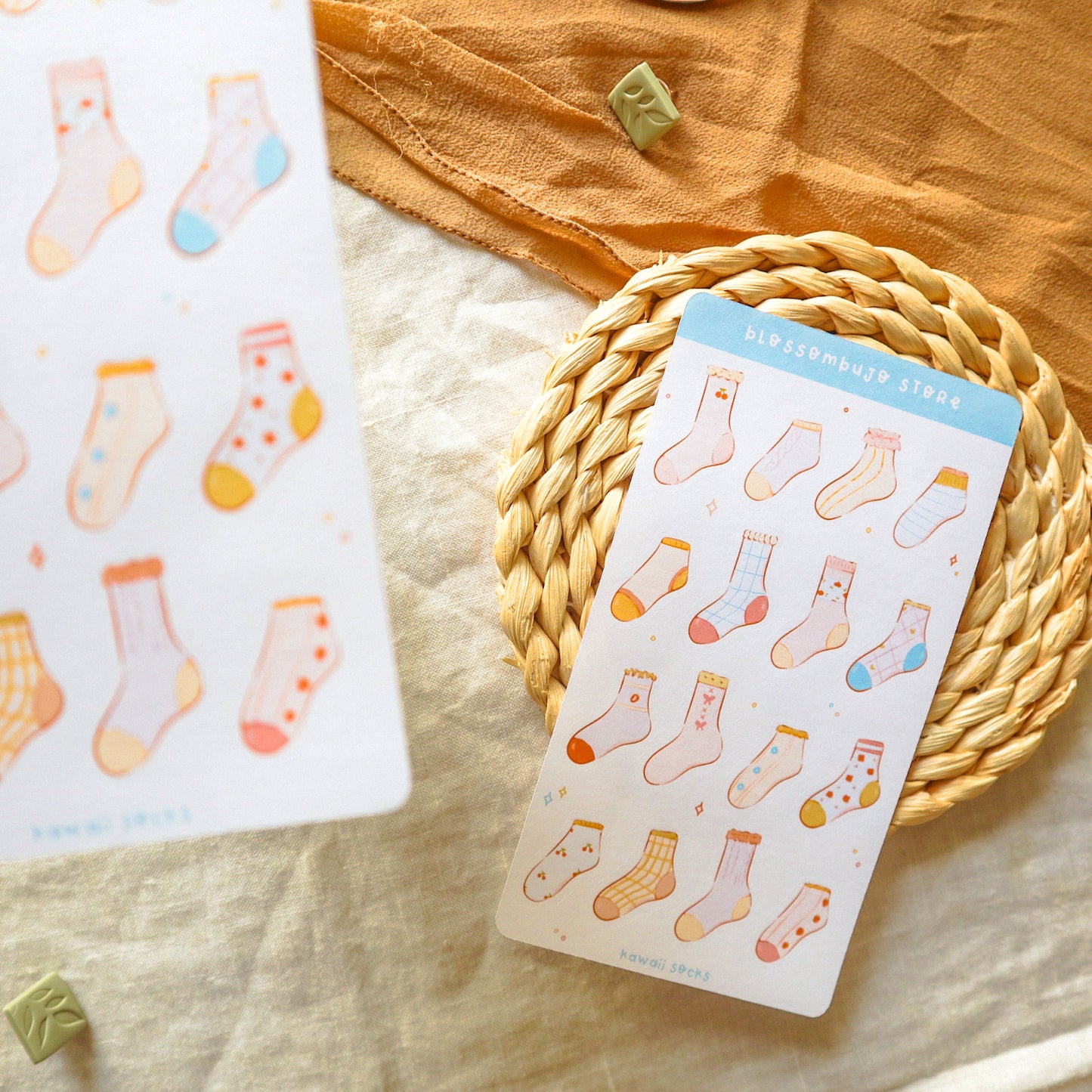 Stickersheet - Kawaii Socks