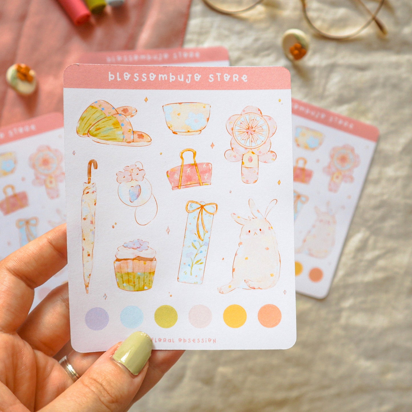 Stickersheet - Anime Foodstuff