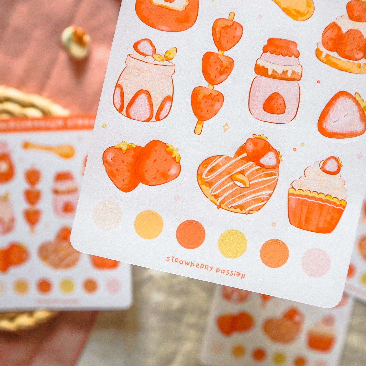Stickersheet - Strawberry Passion