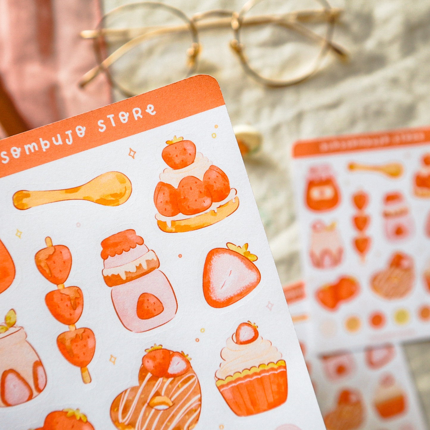 Stickersheet - Strawberry Passion