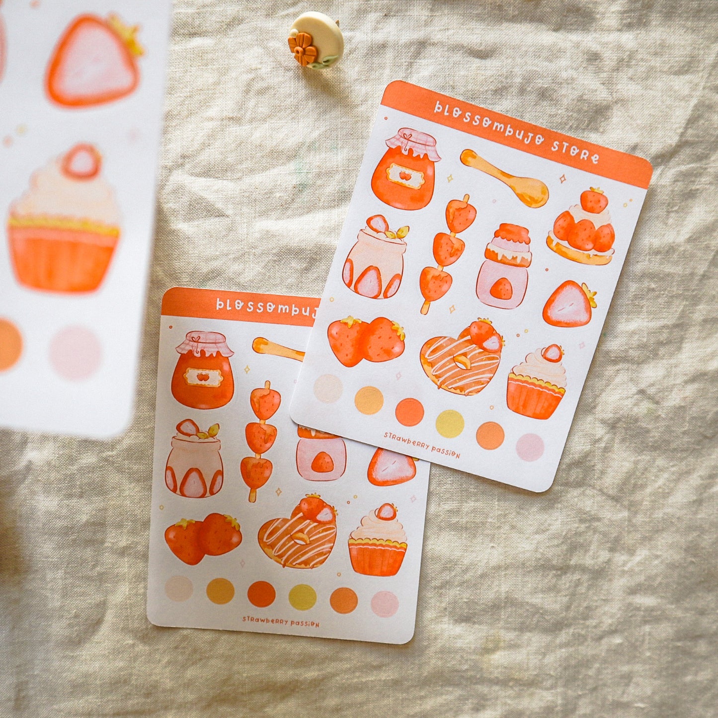 Stickersheet - Strawberry Passion