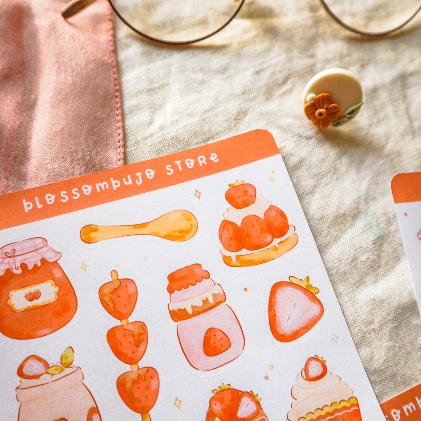 Stickersheet - Strawberry Passion
