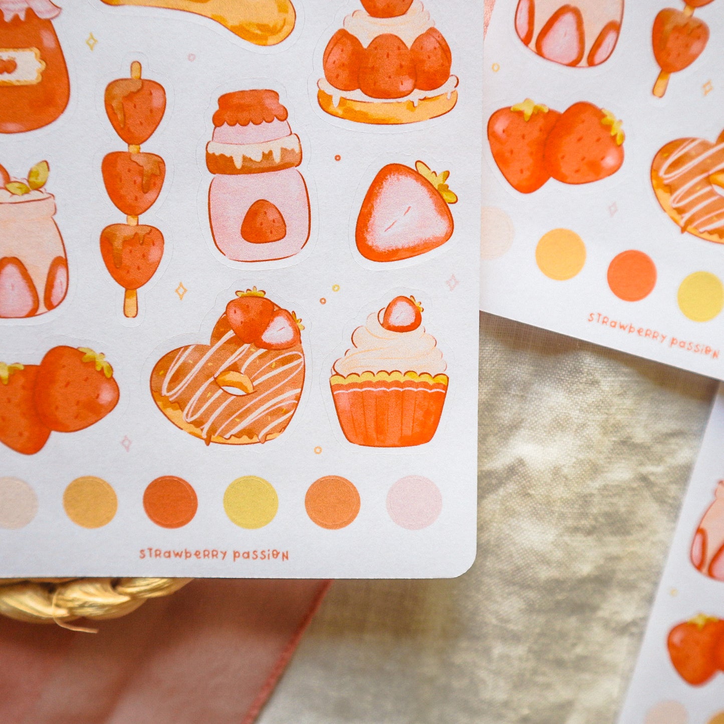 Stickersheet - Strawberry Passion