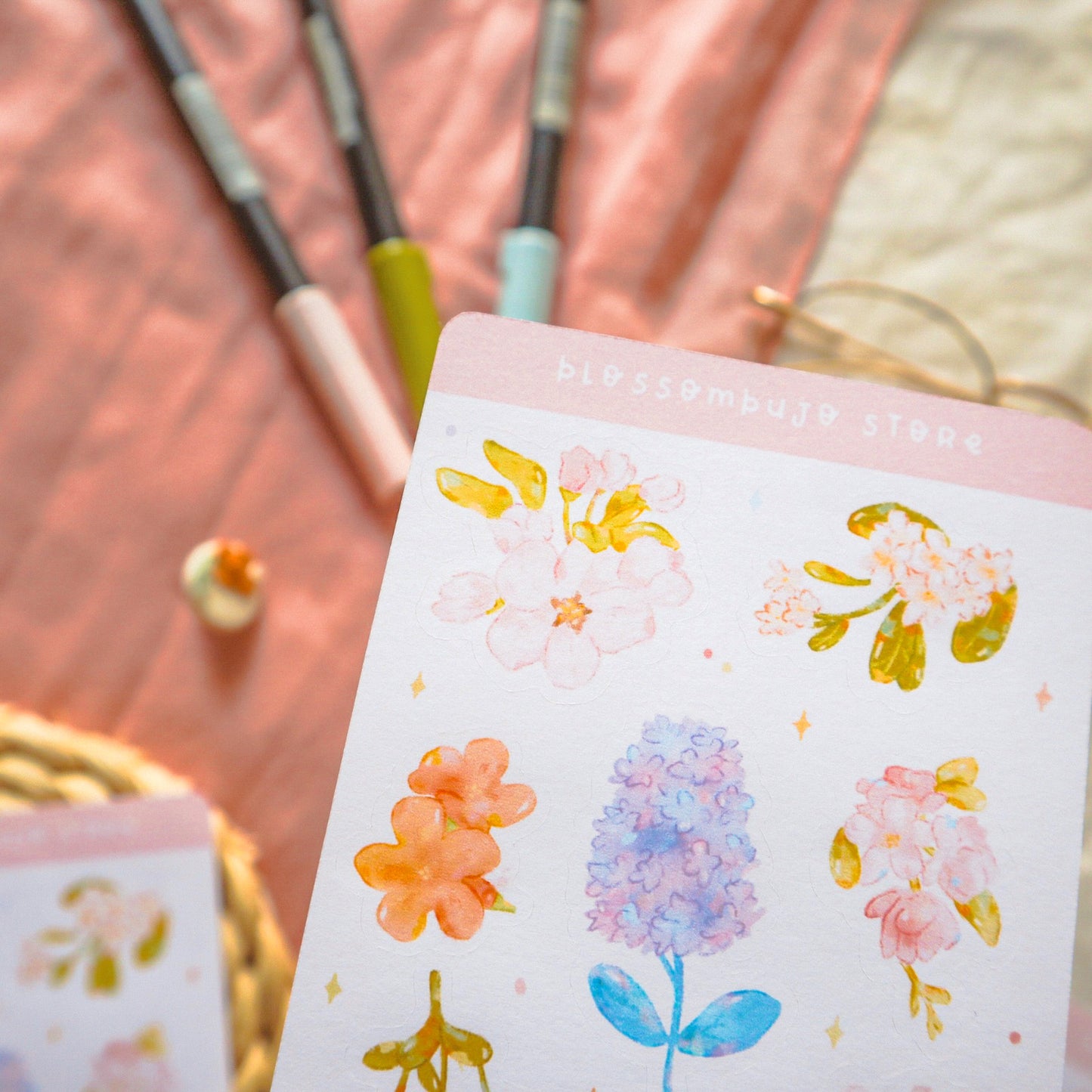 Stickersheet - Summer Flowers
