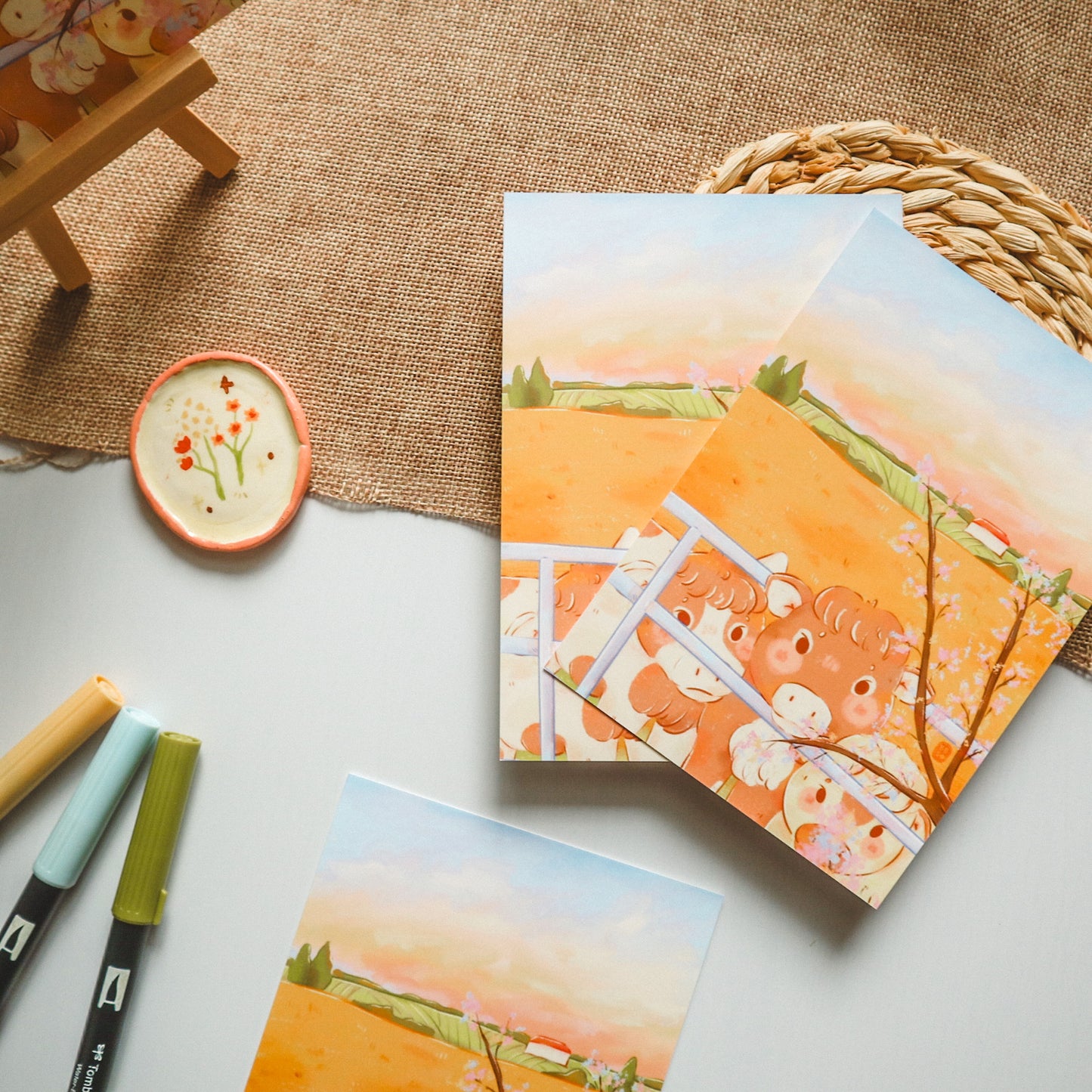 Art Print - Twilight Cows