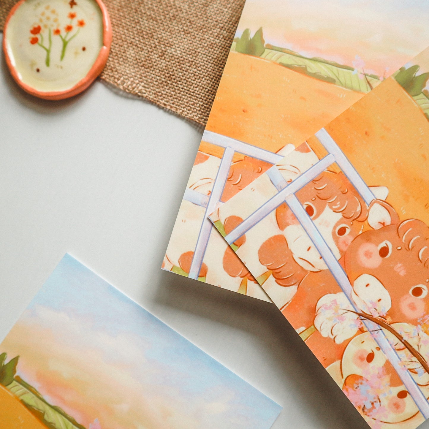 Art Print - Twilight Cows