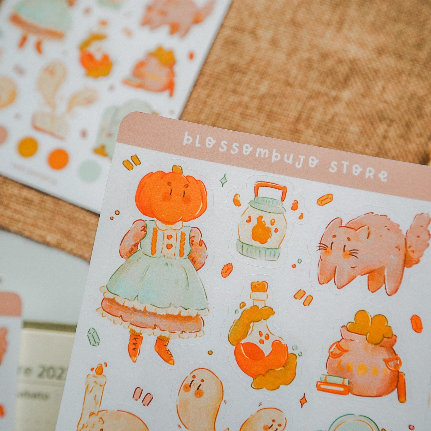 Foglio adesivo - Pumpkin Lady