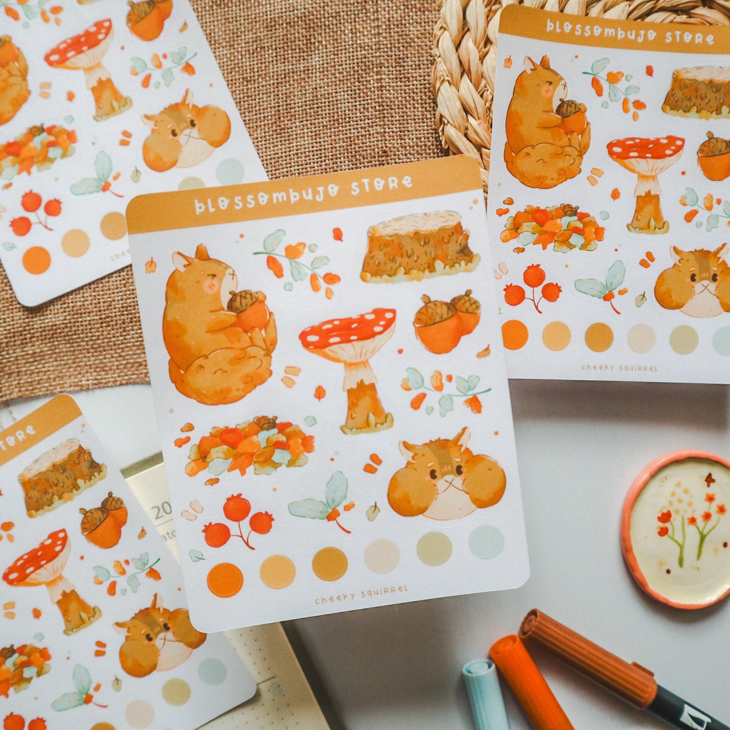 Stickersheet - Cheeky Squirrel