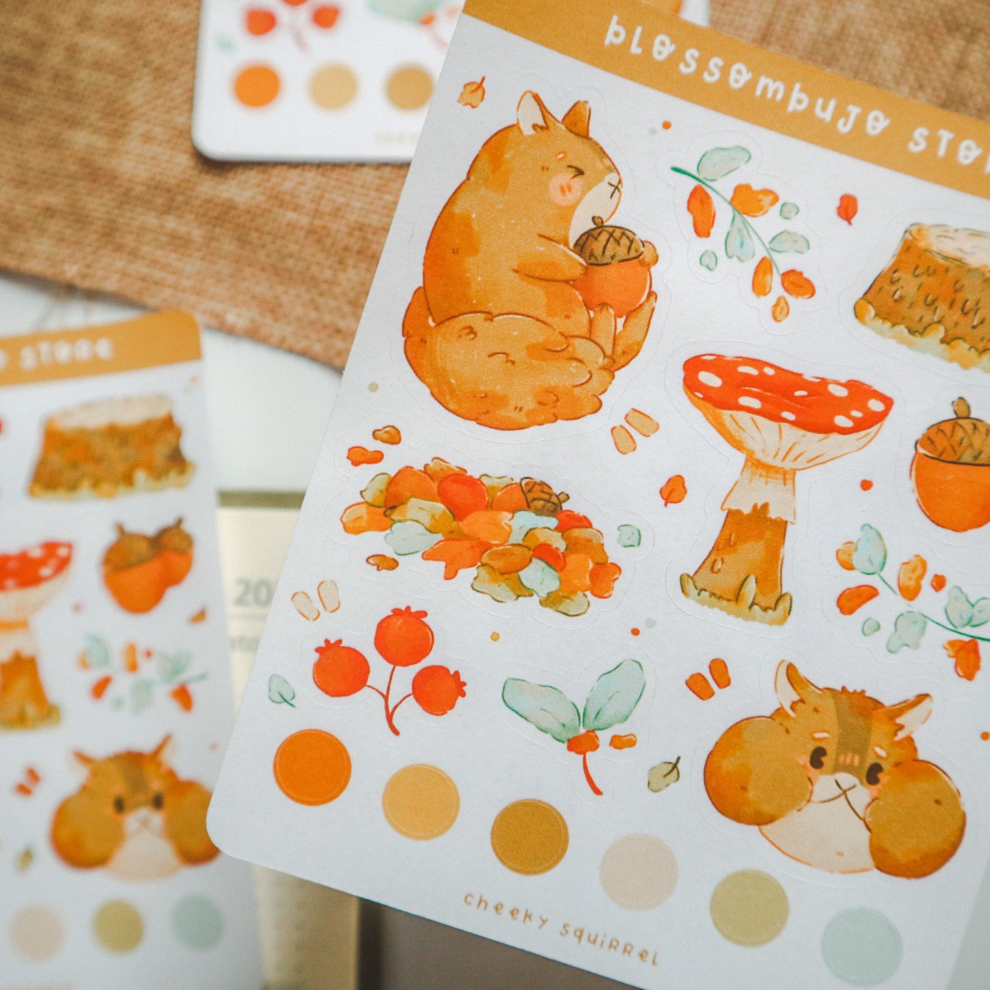 Stickersheet - Cheeky Squirrel