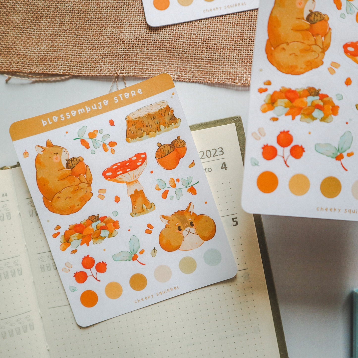 Stickersheet - Cheeky Squirrel