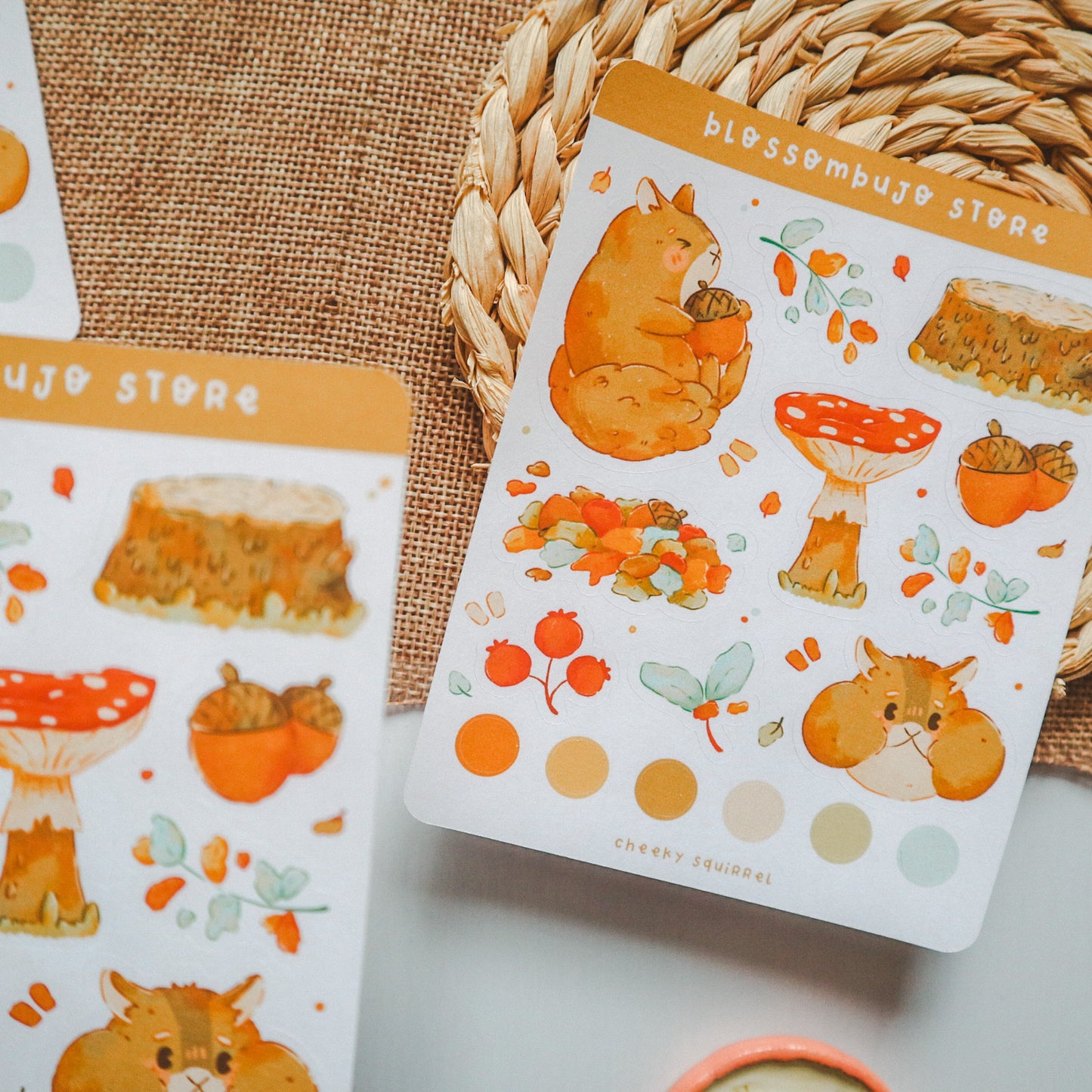 Stickersheet - Cheeky Squirrel