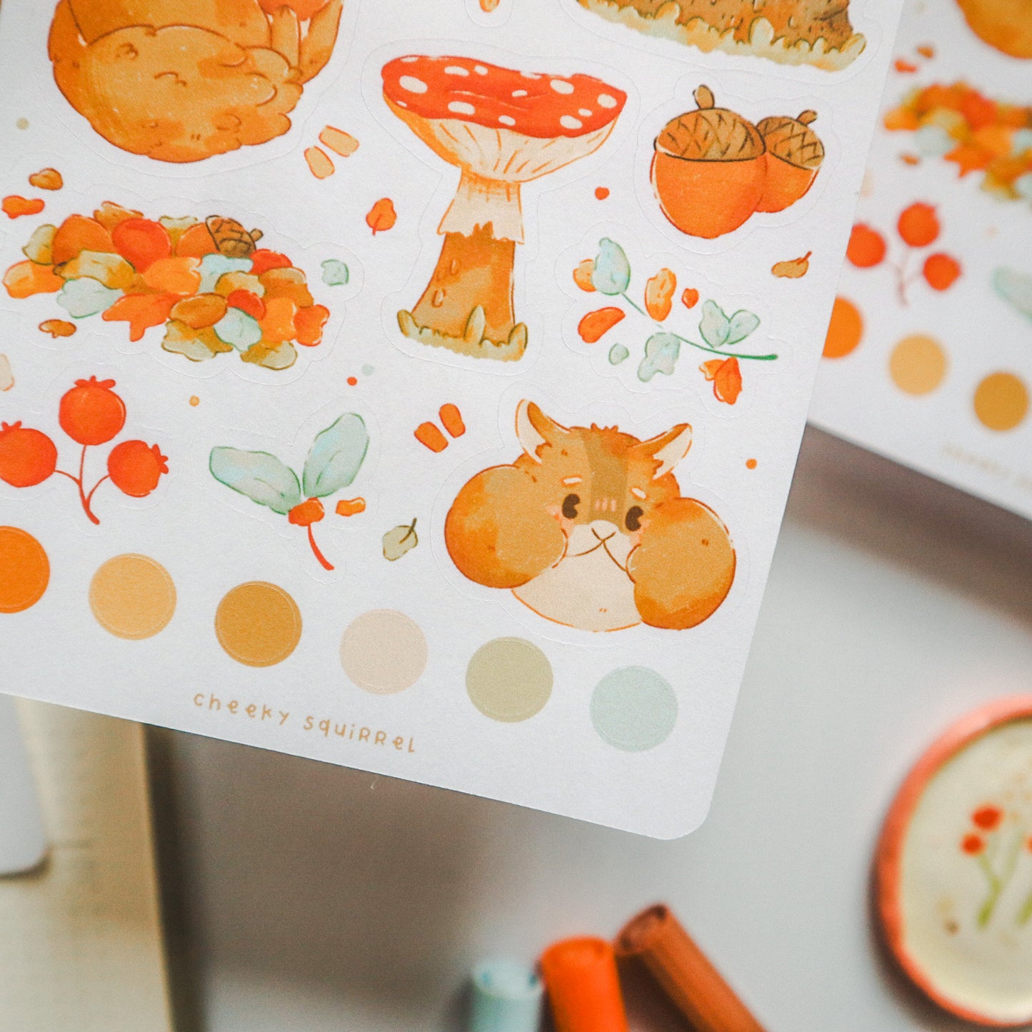 Stickersheet - Cheeky Squirrel