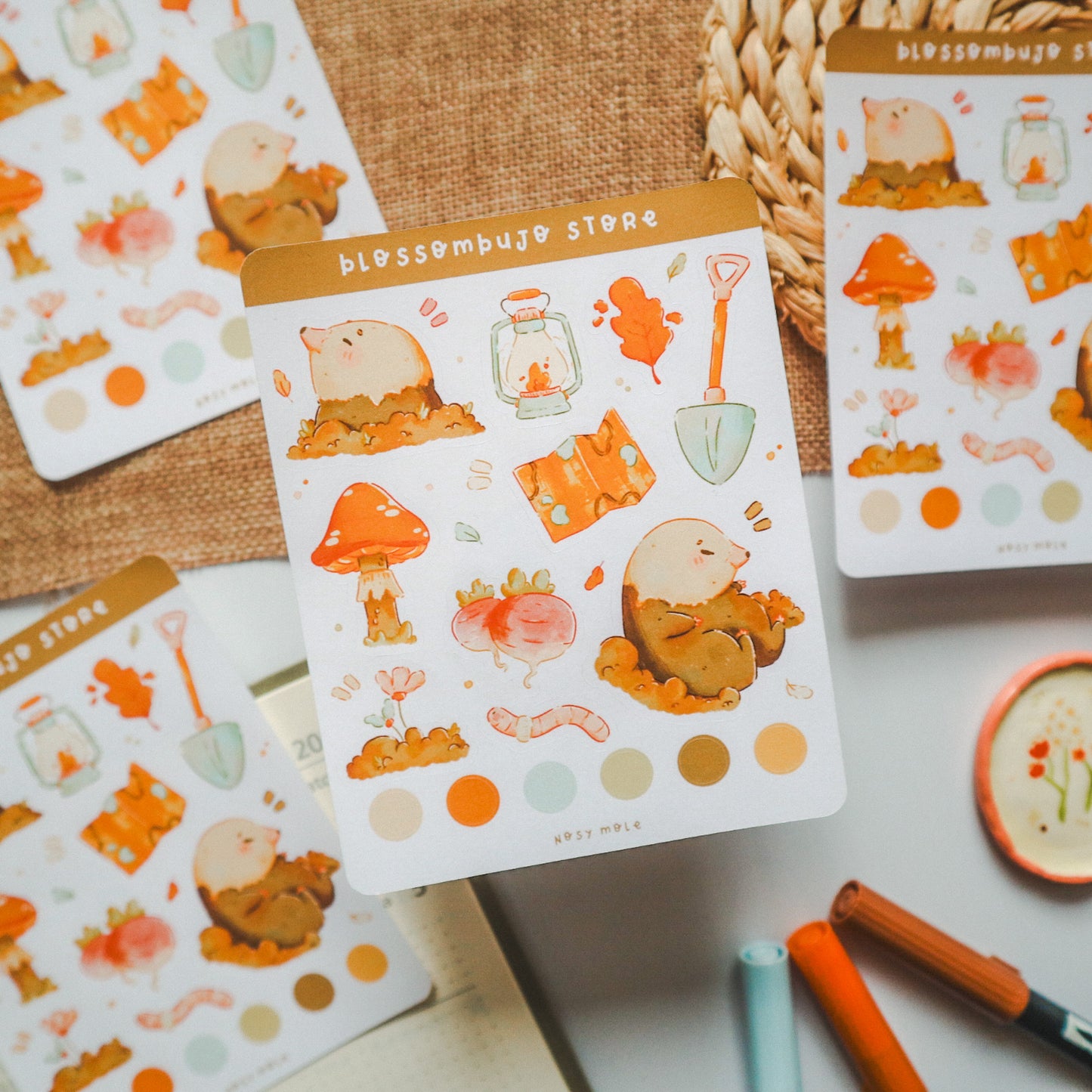 Stickersheet - Nosy Mole