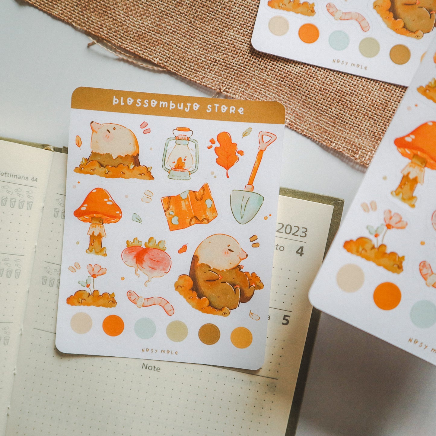 Stickersheet - Nosy Mole