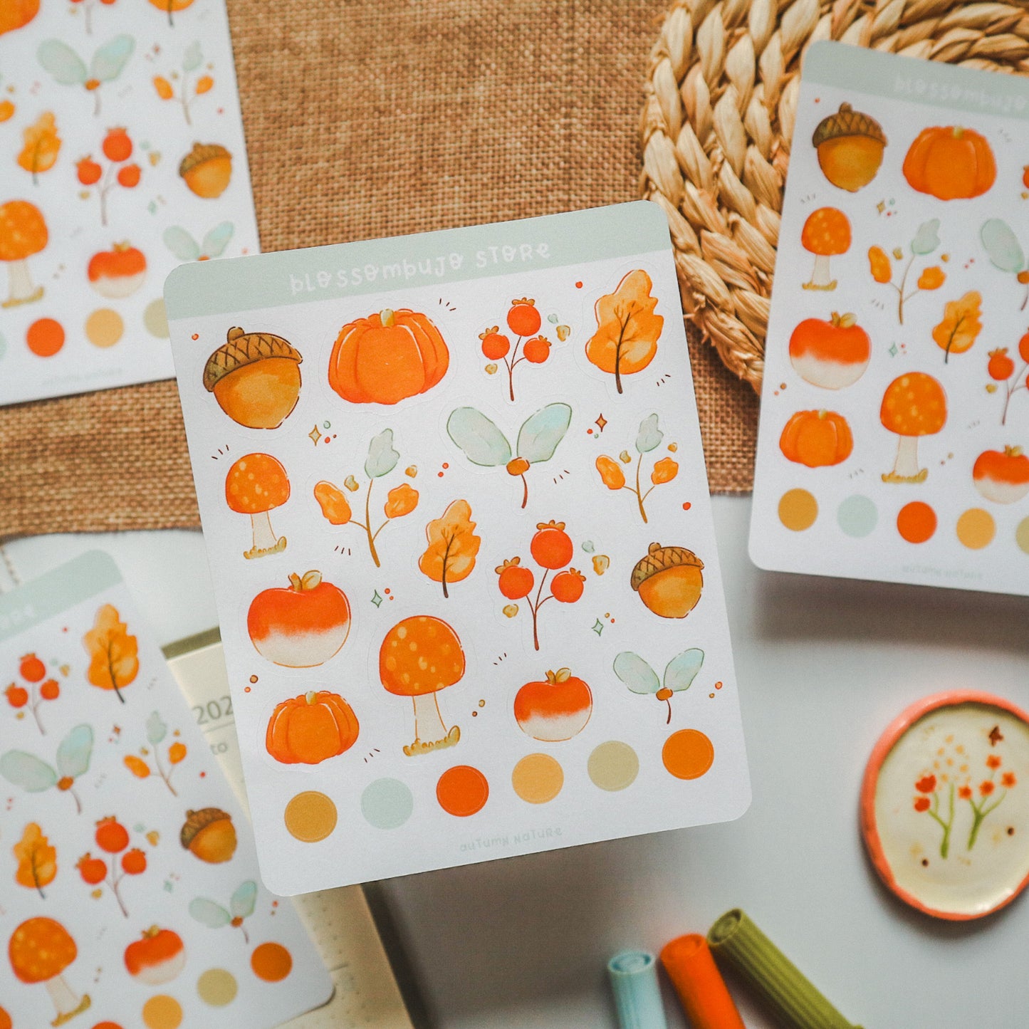 Stickersheet - Autumn Nature