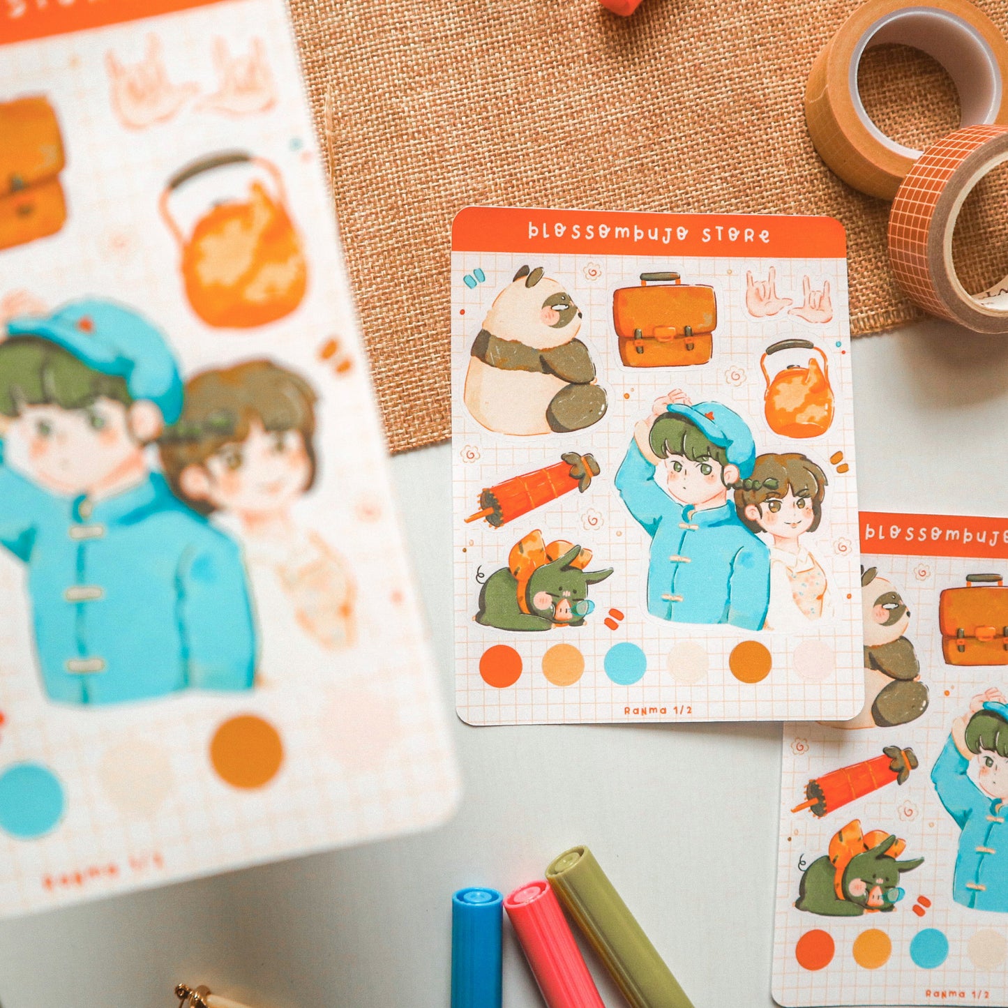 Stickersheet - Ranma 1/2