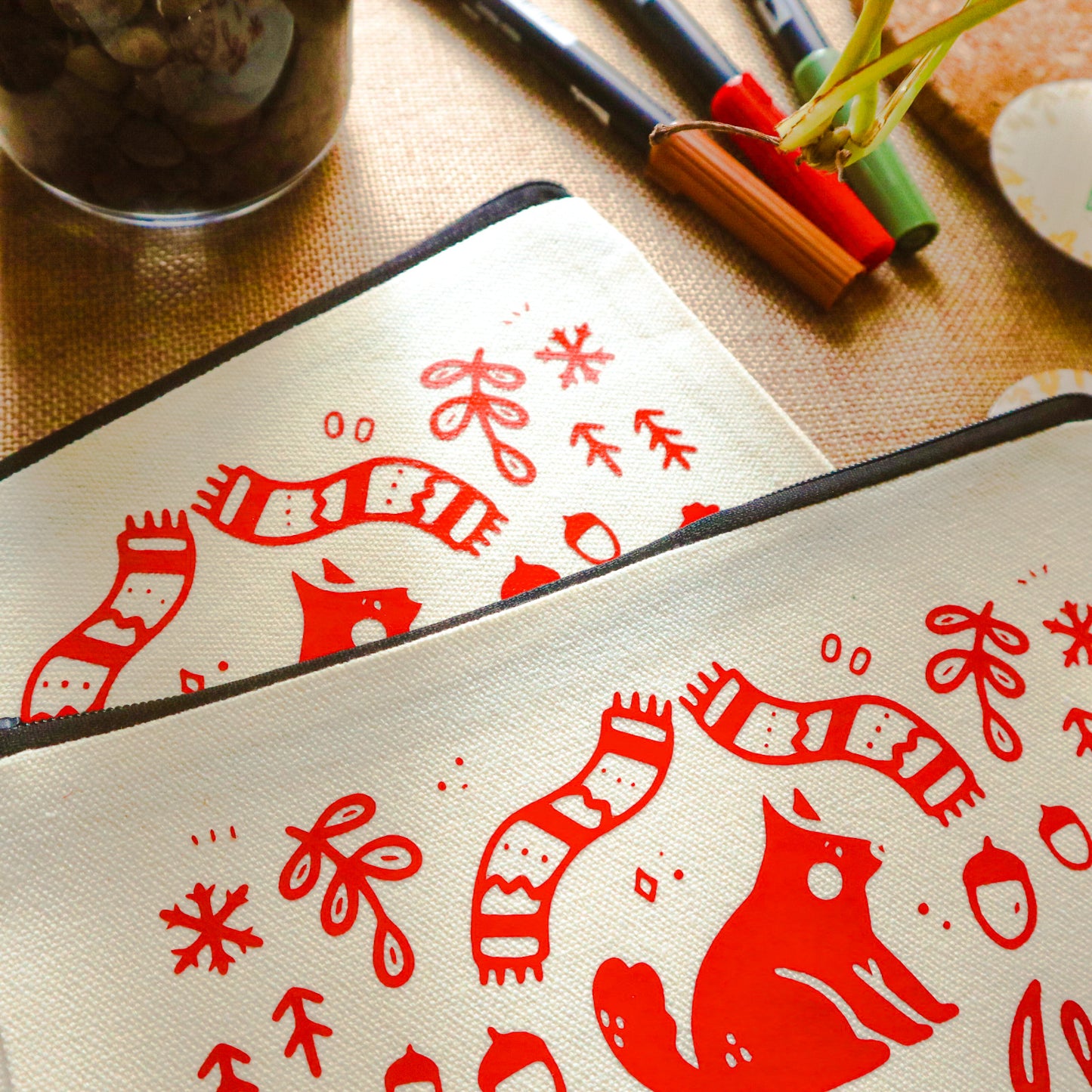 Pencil Case - Winter Wood