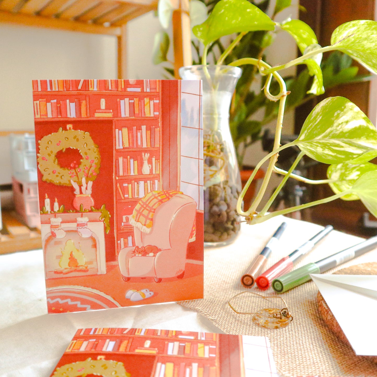 Greeting Card - Snuggly Den