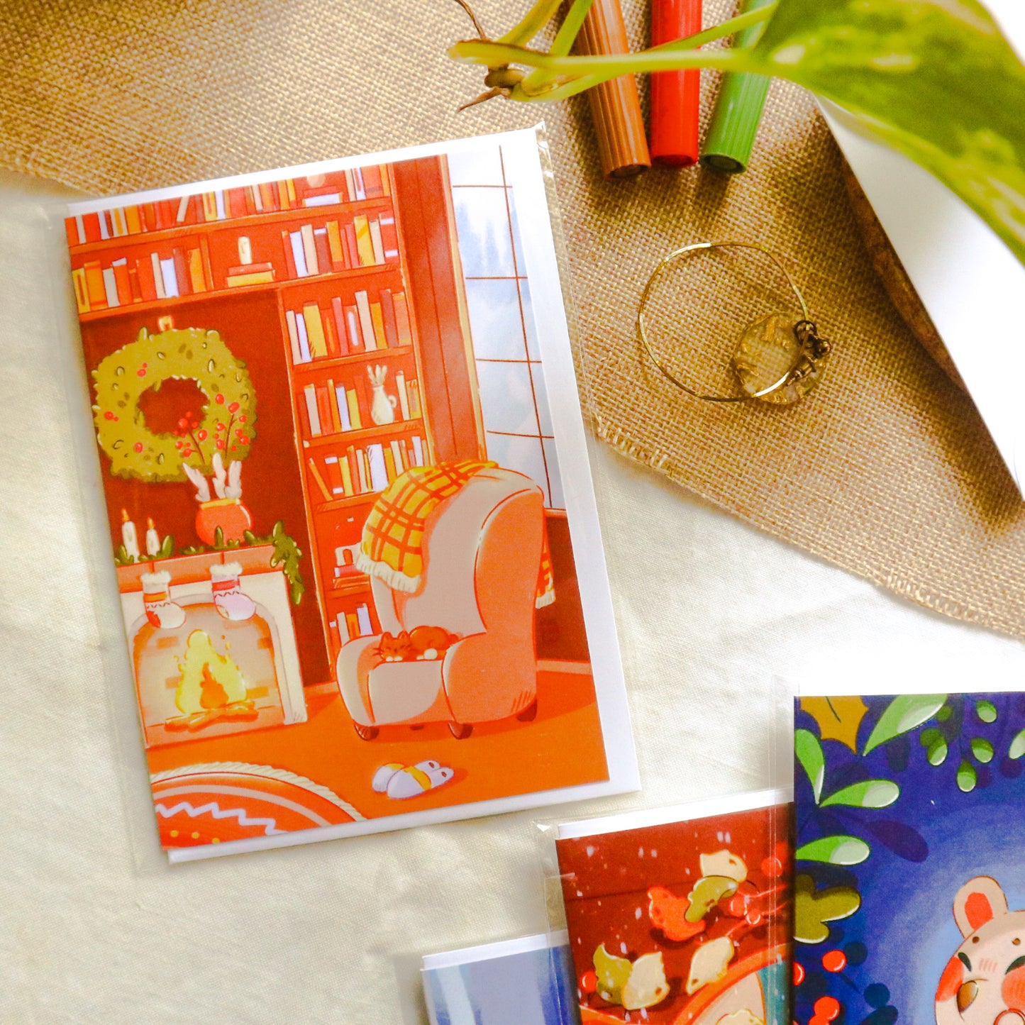 Greeting Card - Snuggly Den