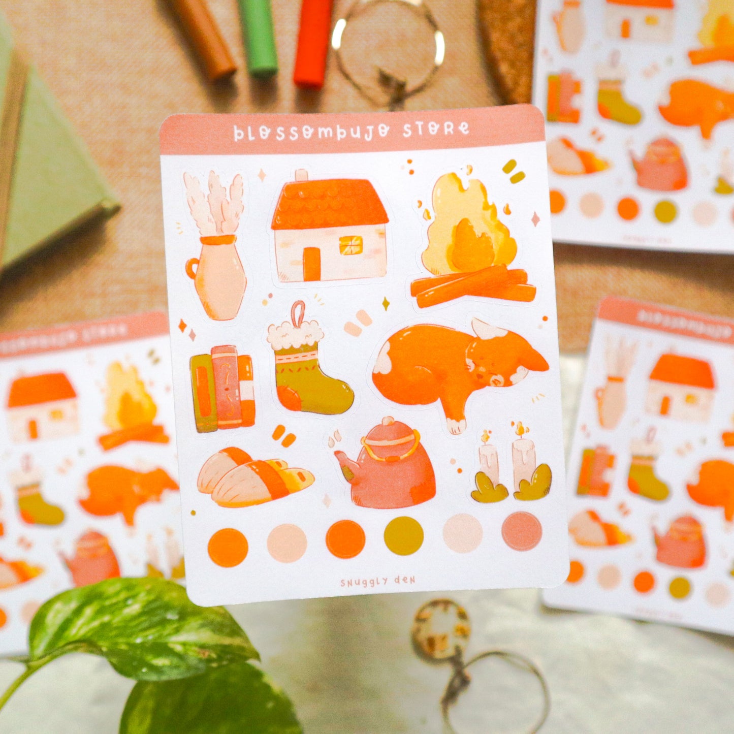 Stickersheet - Snuggly Den