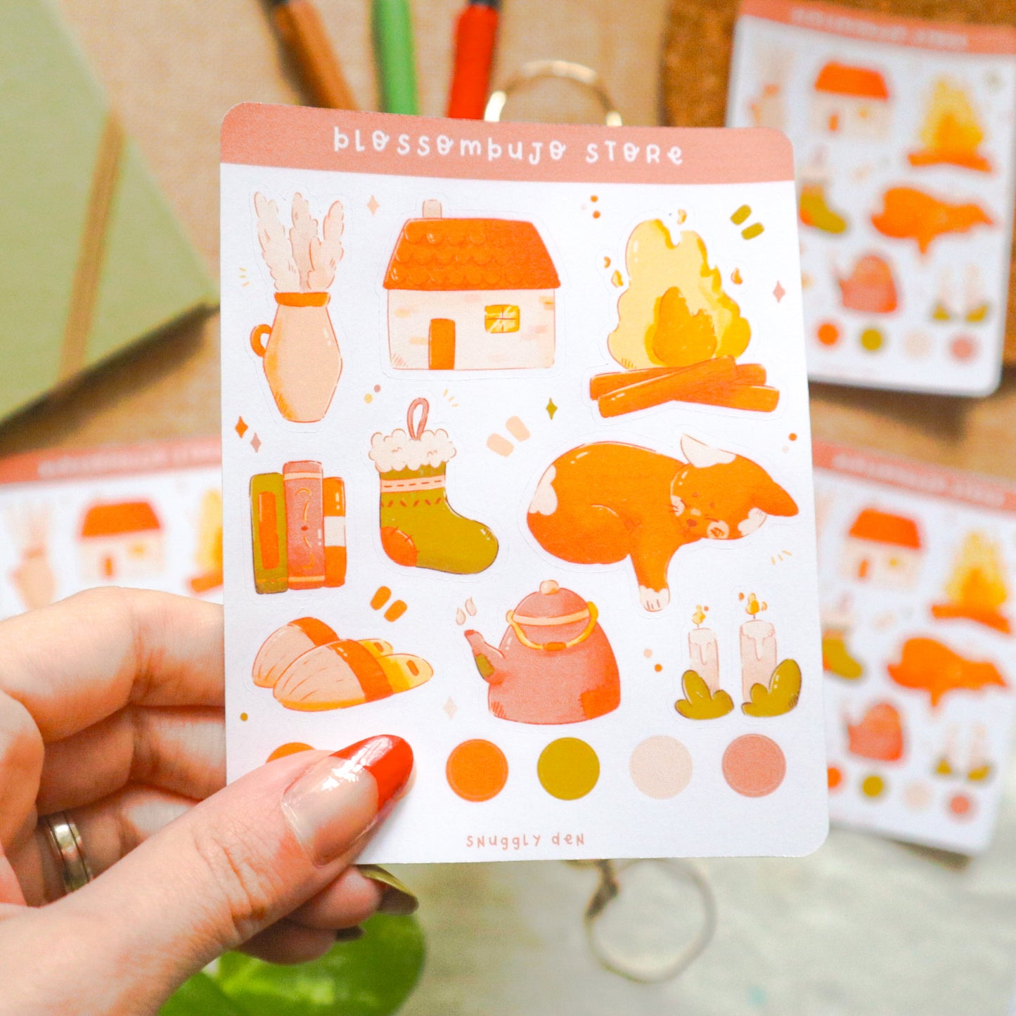 Stickersheet - Snuggly Den