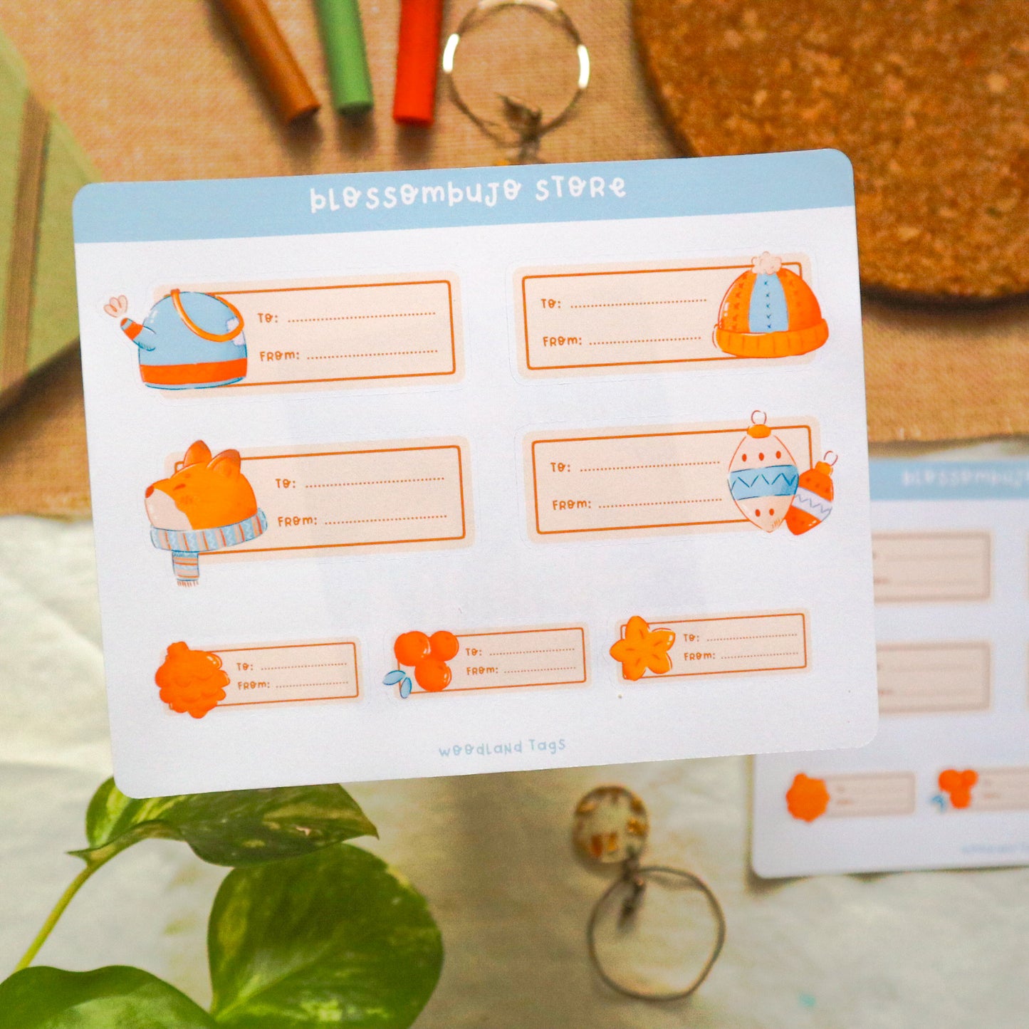 Stickersheet - Woodland Tags