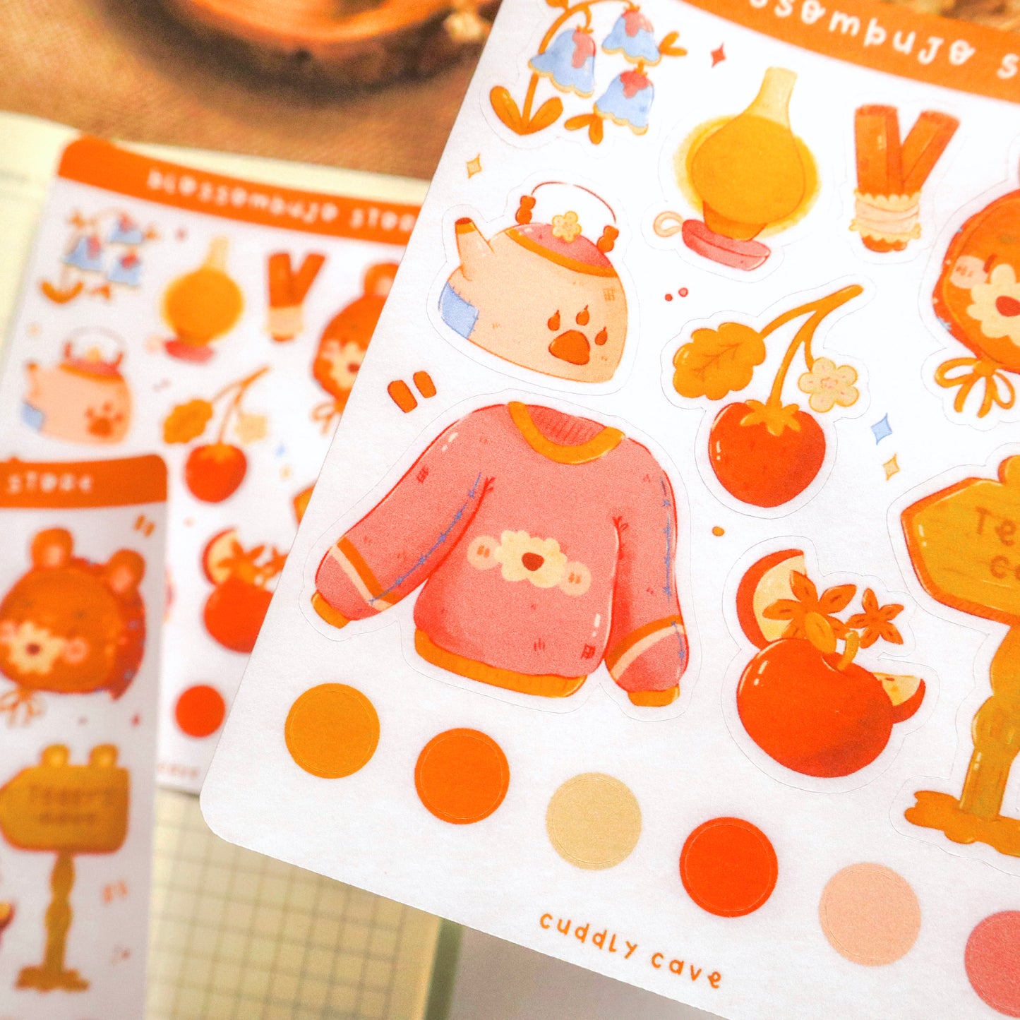 Stickersheet - Cuddly Cave