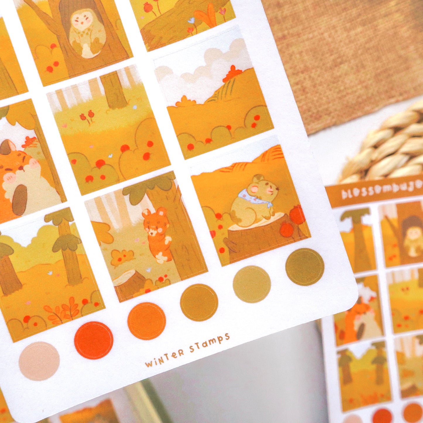 Stickersheet - Winter Stamps