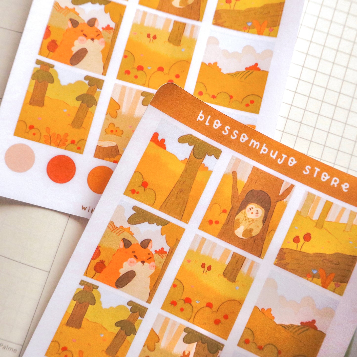 Stickersheet - Winter Stamps