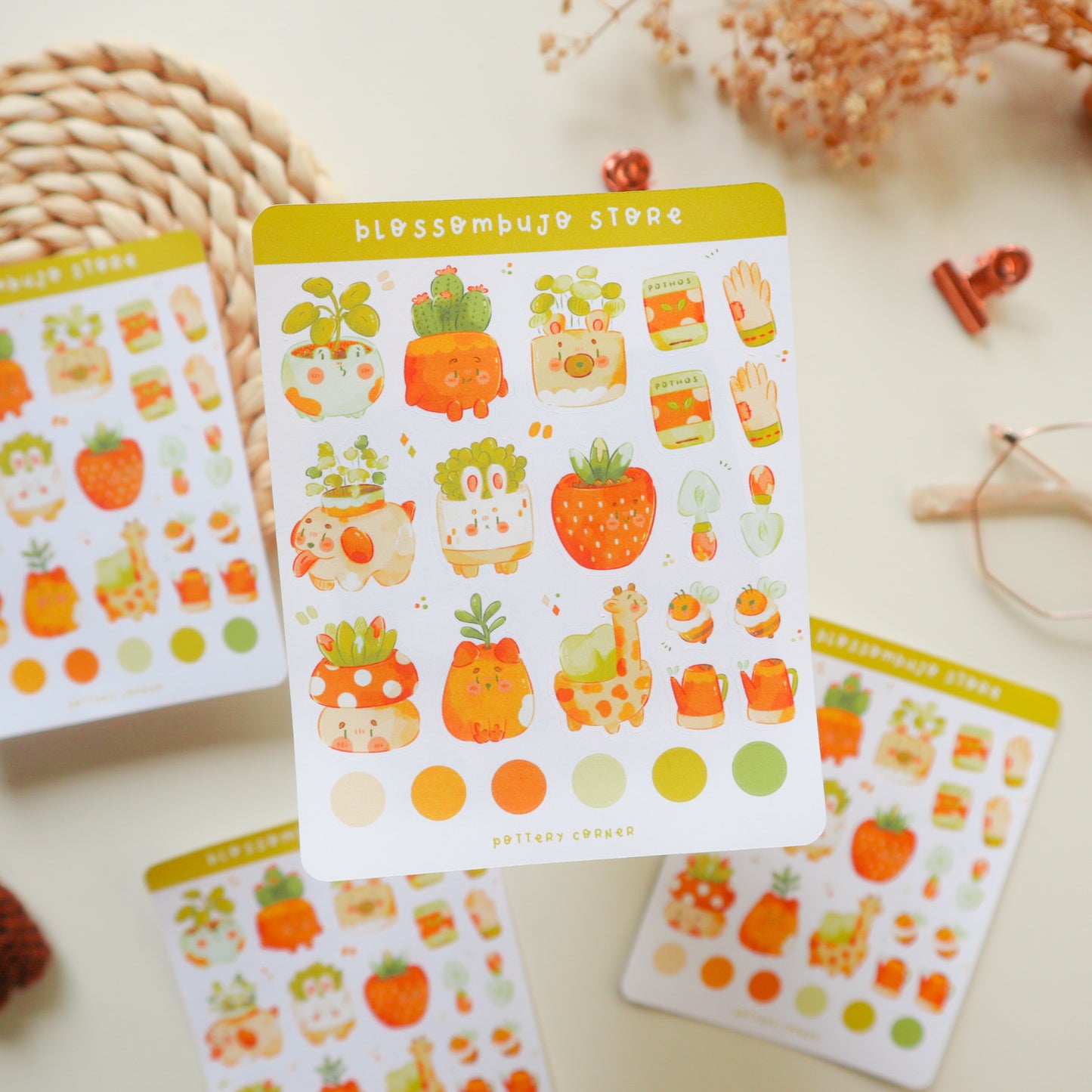 Stickersheet - Pottery Corner