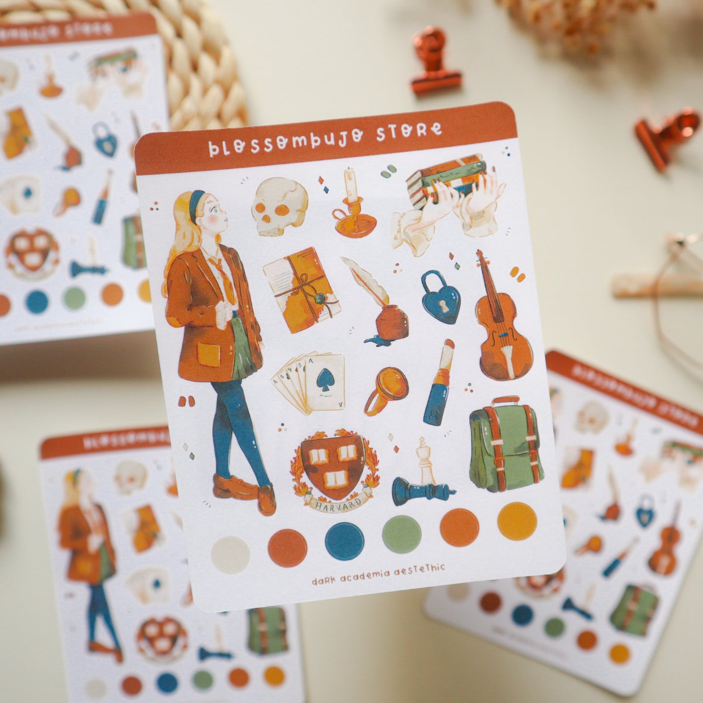 Stickersheet - Dark Academia Aesthetic