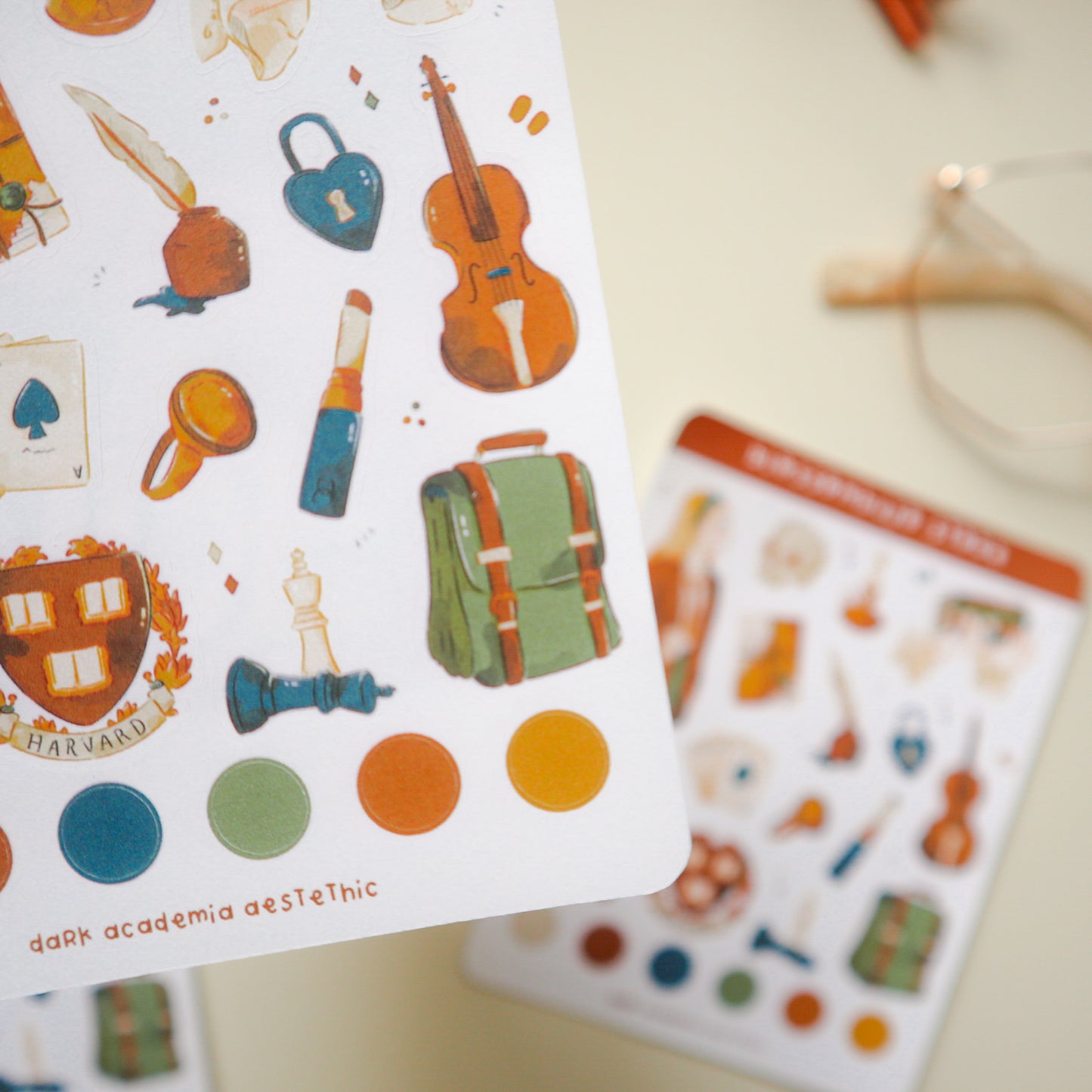 Stickersheet - Dark Academia Aesthetic