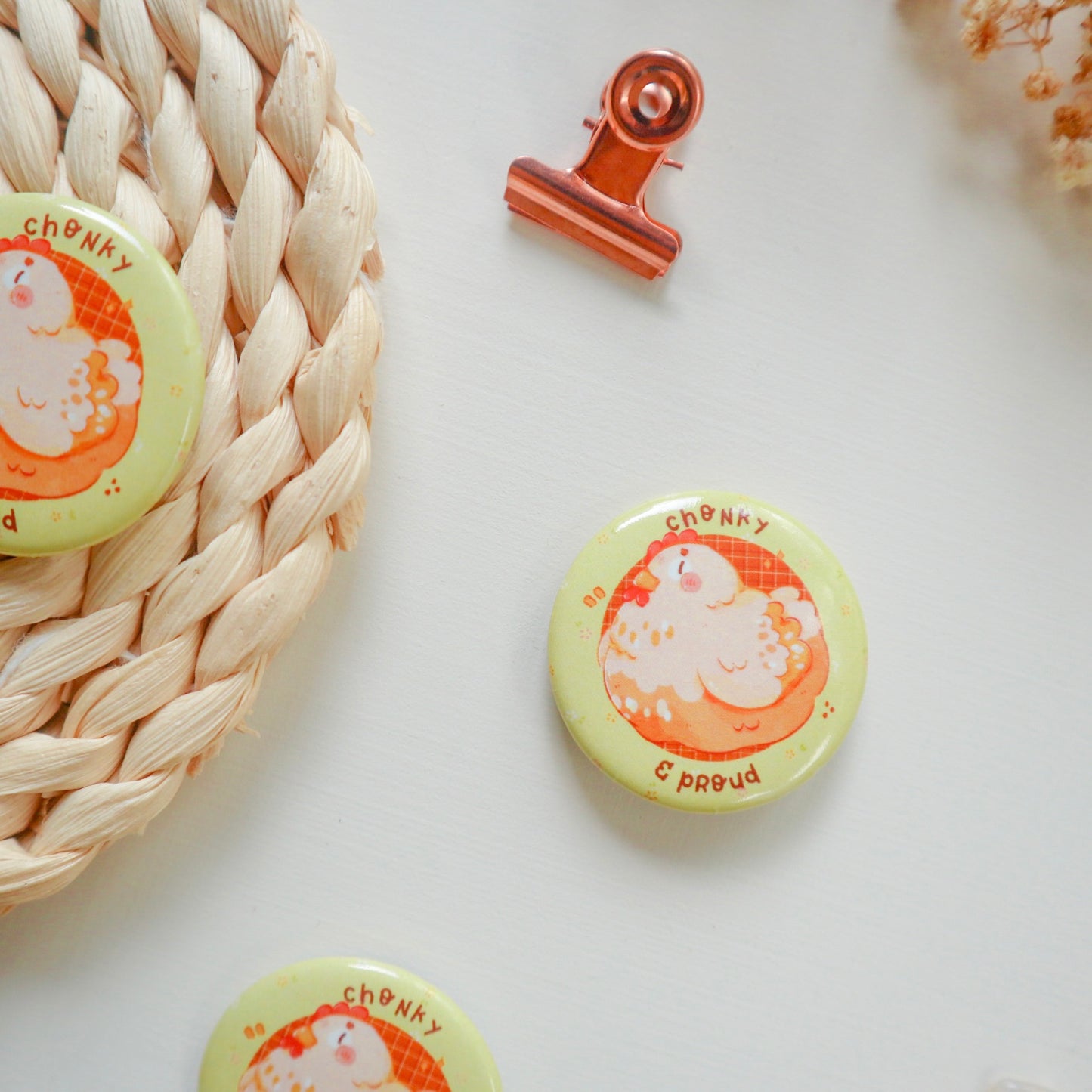 Pin Button - Chonky Chicken