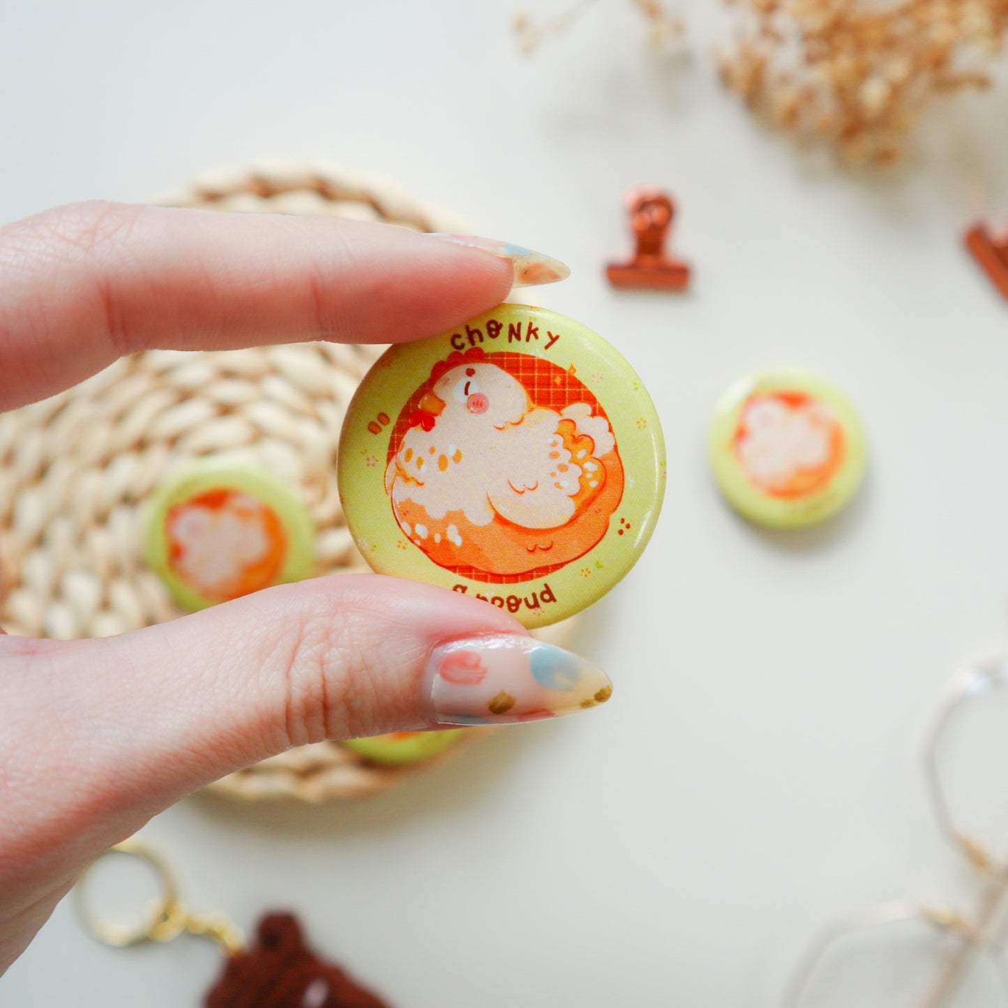 Pin Button - Chonky Chicken