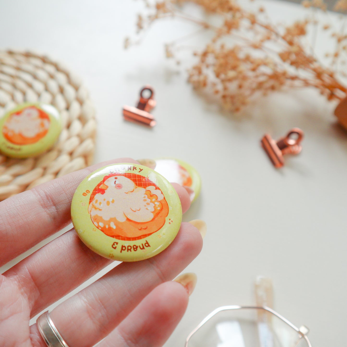 Pin Button - Chonky Chicken