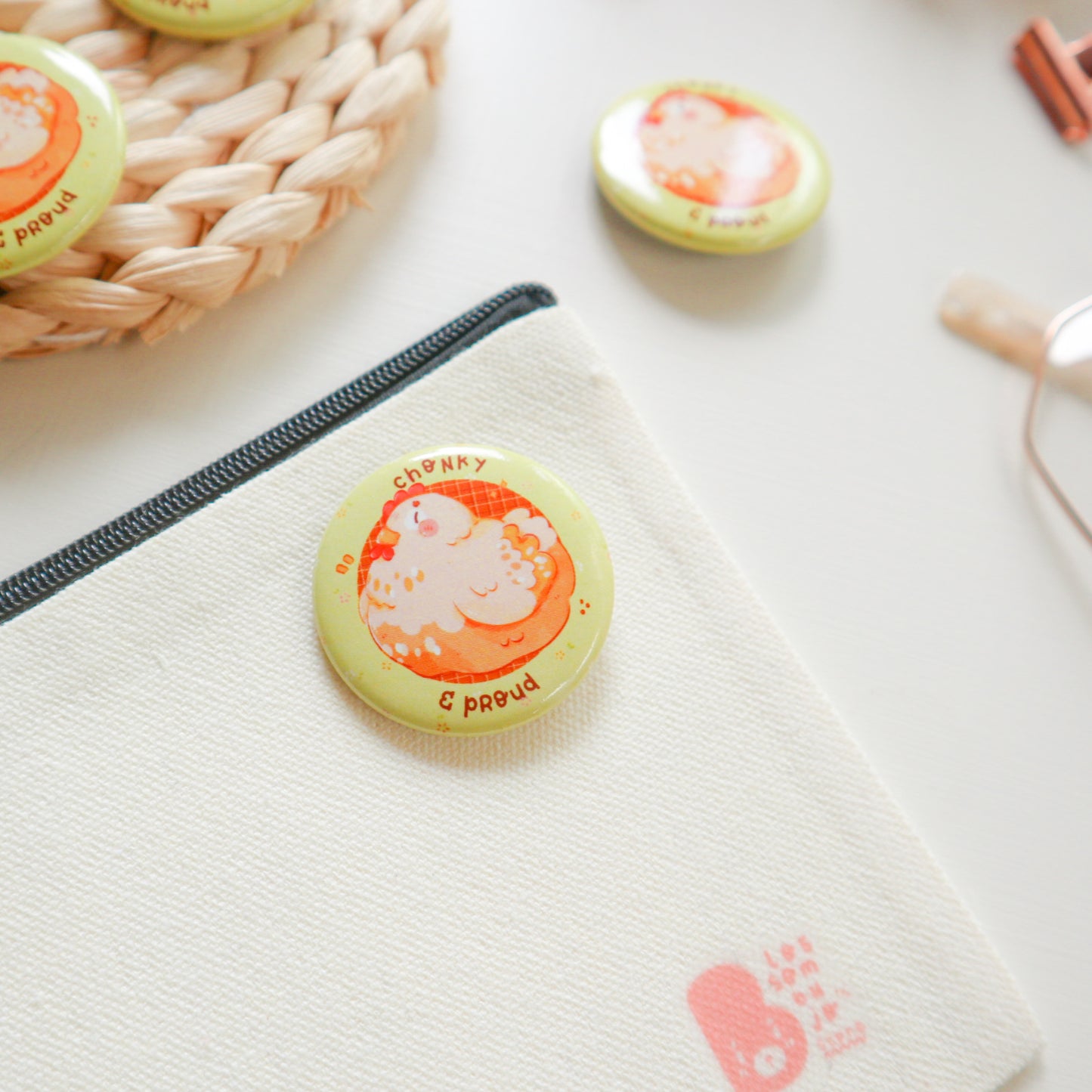 Pin Button - Chonky Chicken