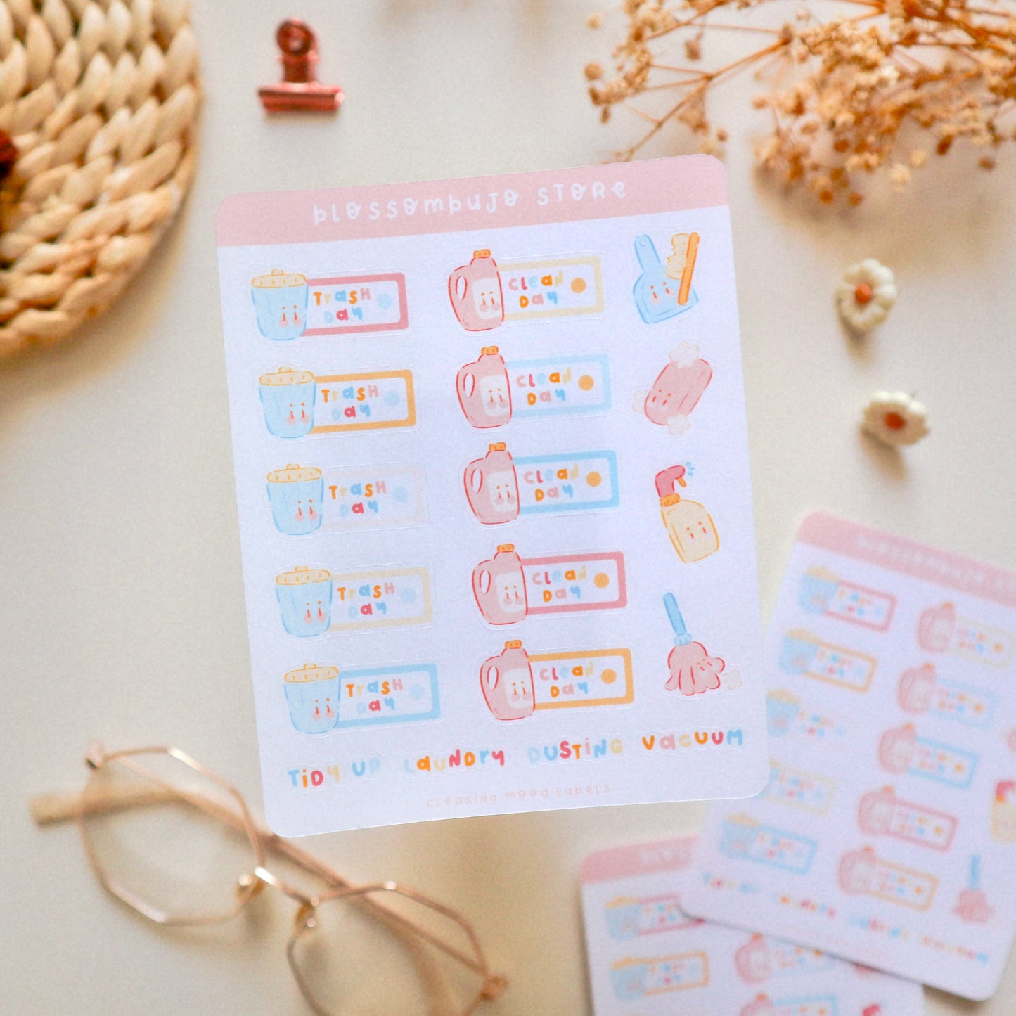Stickersheet - Cleaning Mood