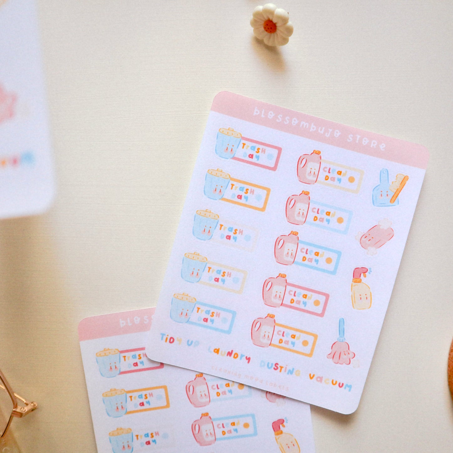 Stickersheet - Cleaning Mood