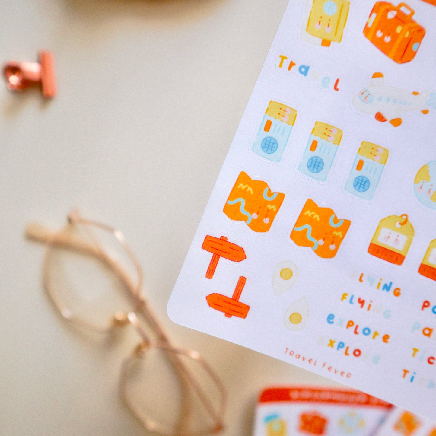Stickersheet - Travel Fever
